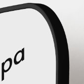 Beste Opa je fügen Fotoname klassisch elegant Pickleball Schläger (Linke Seite)