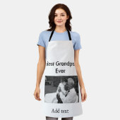 Beste Opa je fügen Fotoname klassisch elegant Schürze (Getragen)