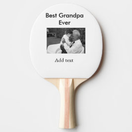 Beste Opa je fügen Fotoname klassisch elegant Tischtennis Schläger