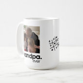 Beste Opa je Grosses Foto Tasse (Vorderseite Links)