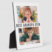 Beste Opa je Großkinder 2 FotoCollage Fotoplatte (Seite)