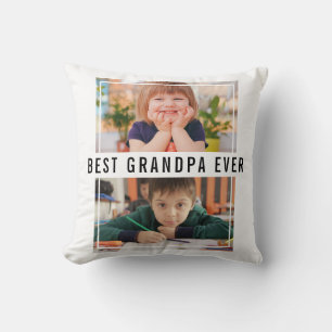 Beste Opa je Großkinder 2 FotoCollage Kissen