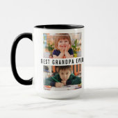 Beste Opa je Großkinder 2 FotoCollage Tasse (Links)