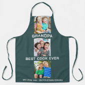 Beste Opa je Großkinder 3 Collage Green Schürze (Vorderseite)