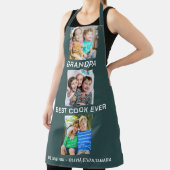 Beste Opa je Großkinder 3 Collage Green Schürze (InSitu)