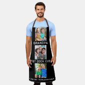 Beste Opa je Großkinder 3 Collage Schwarz Schürze (Getragen)