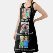 Beste Opa je Großkinder 3 Collage Schwarz Schürze (InSitu)