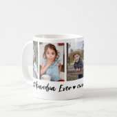 Beste Opa je Großkinder 5 FotoCollage Kaffeetasse (Vorderseite Links)