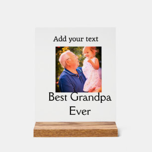 Beste Opa je Großvater Foto Geschenke tex Acrylschild