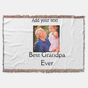 Beste Opa je Großvater Foto Geschenke tex Decke