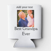 Beste Opa je Großvater Foto Geschenke tex Dosenkühler (Rückseite)