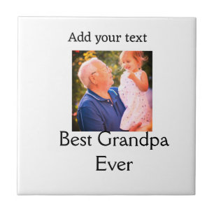 Beste Opa je Großvater Foto Geschenke tex Fliese