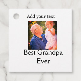 Beste Opa je Großvater Foto Geschenke tex Geschenkanhänger