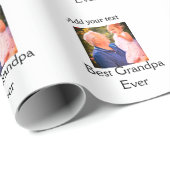 Beste Opa je Großvater Foto Geschenke tex Geschenkpapier (Rolleneckpunkt)