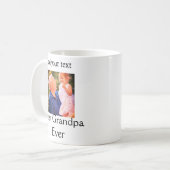 Beste Opa je Großvater Foto Geschenke tex Kaffeetasse (Vorderseite Links)