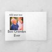 Beste Opa je Großvater Foto Geschenke tex Karte (Innenseite)