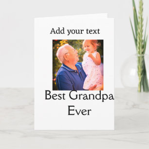 Beste Opa je Großvater Foto Geschenke tex Karte