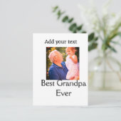 Beste Opa je Großvater Foto Geschenke tex Postkarte (Stehend Vorderseite)
