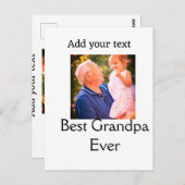 Beste Opa je Großvater Foto Geschenke tex Postkarte (Vorne/Hinten)