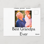 Beste Opa je Großvater Foto Geschenke tex Postkarte (Rückseite)