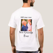 Beste Opa je Großvater Foto Geschenke tex T-Shirt (Rückseite)