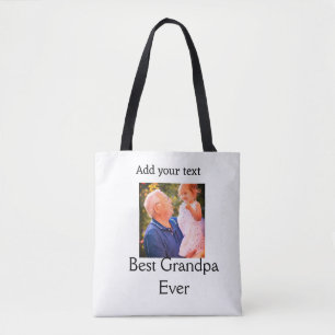 Beste Opa je Großvater Foto Geschenke tex Tasche