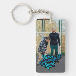 Beste Opa je | Großvater-Foto Schlüsselanhänger