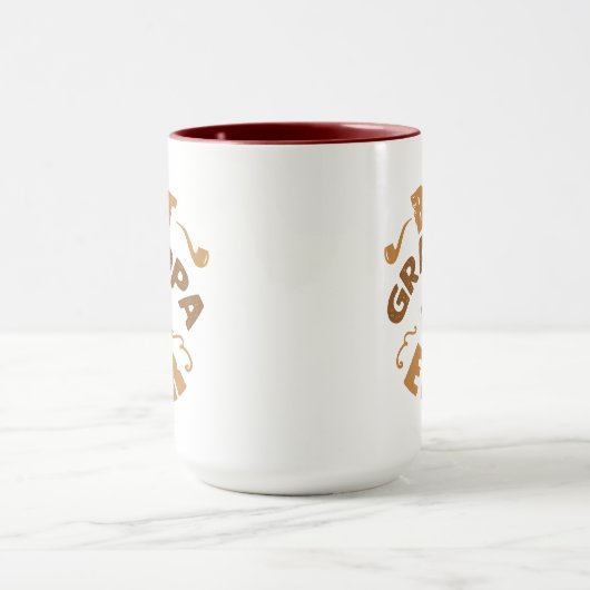 Beste Opa je - Hut- und Pipe-Illustration Tasse (Zentrum)