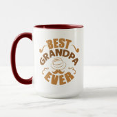 Beste Opa je - Hut- und Pipe-Illustration Tasse (Links)