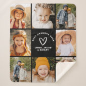 Beste Opa je Instagramm-FotoCollage Sherpadecke (Vorderseite)