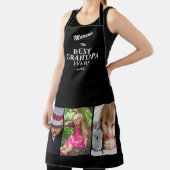 Beste Opa je Keepake 3 Foto Schwarz Schürze (InSitu)