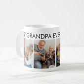 Beste Opa je kundenspezifisches Personalisiertes F Kaffeetasse (Vorderseite Links)