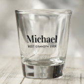 Beste Opa je Mit Monogramm Schnapsglas