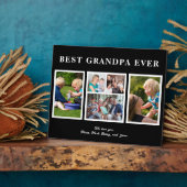 Beste Opa je moderne Schwarz-Weiß-Collage Fotoplatte (Seite)