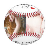 Beste Opa je Niedlich 2 Foto kundenspezifisch Baseball (Vorderseite)