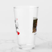 Beste Opa je Niedliches Foto kundenspezifisch Glas (Links)