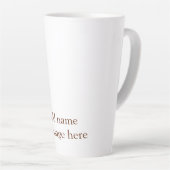 Beste Opa je orangefarbene Streifen Spirale Name t Milchtasse (Rechte Ecke)