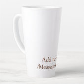 Beste Opa je orangefarbene Streifen Spirale Name t Milchtasse (Linke Ecke)