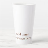 Beste Opa je orangefarbene Streifen Spirale Name t Milchtasse (Vorderseite)