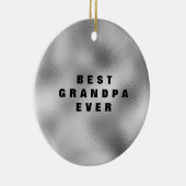 Beste Opa je Personalisiert Keramik Ornament (Rechts)