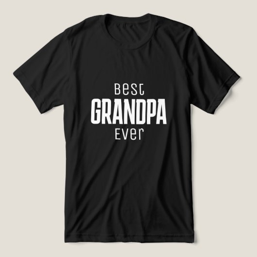 Beste Opa je Personalisiertes Skript Tri-Blend Shirt (Design Vorderseite)