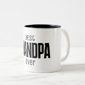 Beste Opa je Personalisiertes Skript Zweifarbige Tasse (VorderseiteRechts)