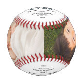 Beste Opa je Pfeile Personalisiertes Foto Baseball (Vorderseite)