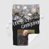 Beste Opa je Pro Golfer Grandad Modern Niedlich Golfhandtuch (Insitu)