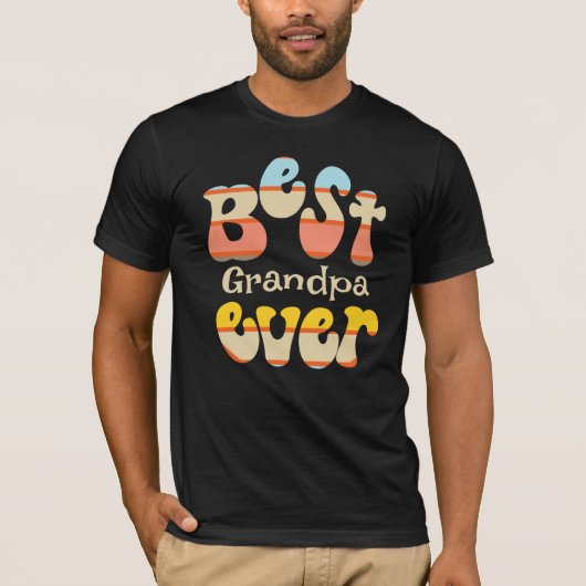 Beste Opa je Retro T-Shirt (Vorderseite)