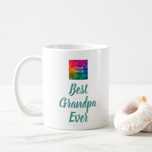 Beste Opa-je-Retro-Typografie-Niedliche Vorlage Kaffeetasse (Mit Donut)