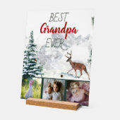 Beste Opa je rustikale Winterlandschaft Hirsche 3 Acrylschild (Winkel)