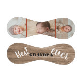 Beste Opa je Rustikales Holz 3 FotoCollage Baseball (Paneele)