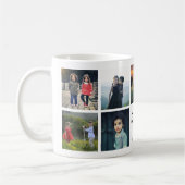 Beste Opa je Script Name Foto Collage Geschenk Kaffeetasse (Links)