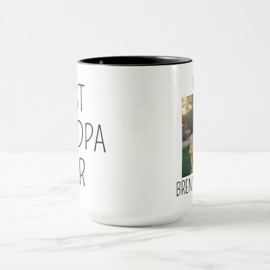 Beste Opa je Tasse, Personalisiertes Foto Tasse fü (Zentrum)